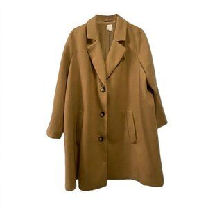 J. Jill Camel Women’s Back Pleated Elegant Swing Coat * NWT * Size 3X
